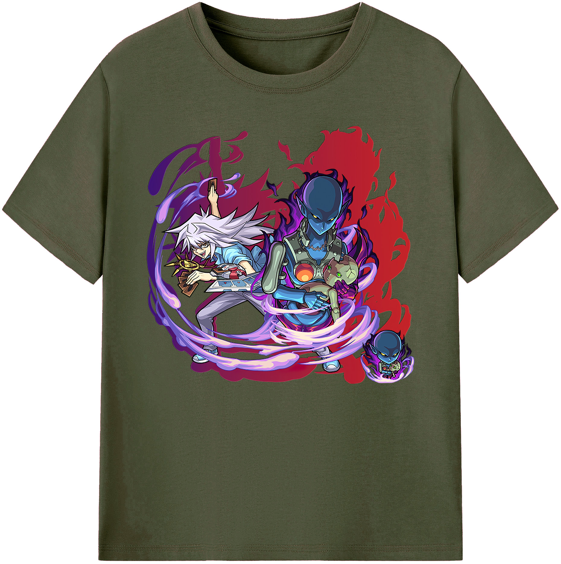 遊☆戯☆王 Yu-Gi-Oh! 綿100％ メンズ半袖Tシャツ｜肌触りやわらか＆通気性